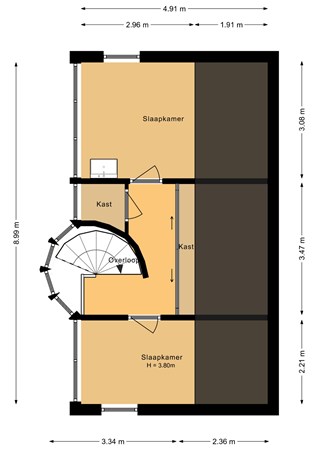 Floorplan - H. Soeteboomstraat 21, 1507 RX Zaandam