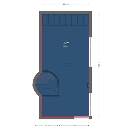 Floorplan - H. Soeteboomstraat 21, 1507 RX Zaandam