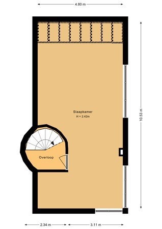 Floorplan - H. Soeteboomstraat 21, 1507 RX Zaandam