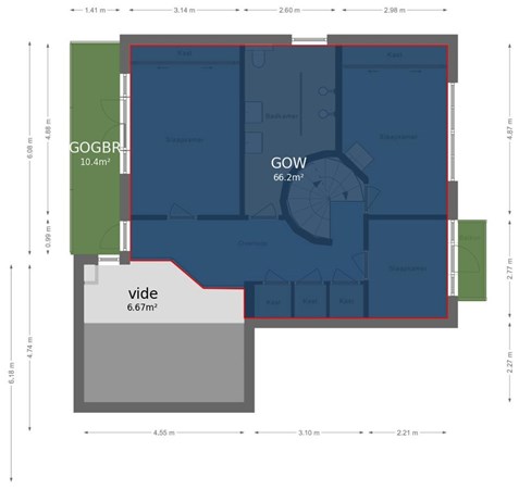 Floorplan - H. Soeteboomstraat 21, 1507 RX Zaandam