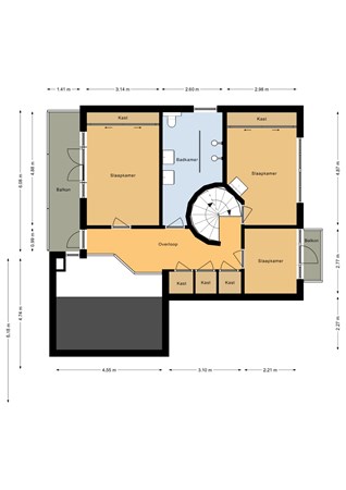 Floorplan - H. Soeteboomstraat 21, 1507 RX Zaandam