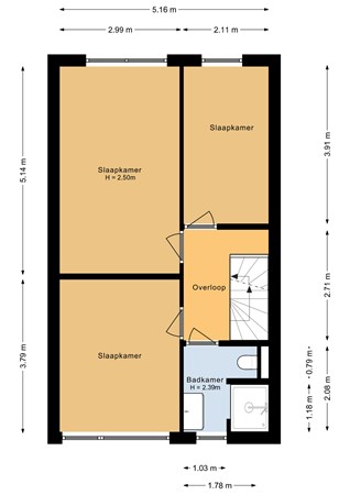 Floorplan - Audrey Hepburnstraat 35, 1325 NR Almere