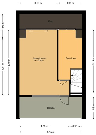 Floorplan - Audrey Hepburnstraat 35, 1325 NR Almere