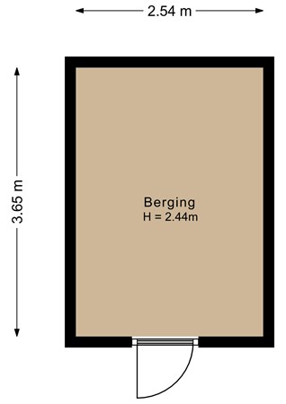 Floorplan - Audrey Hepburnstraat 35, 1325 NR Almere