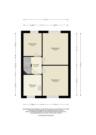 Floorplan - A. Roland Holststraat 71, 1321 TS Almere