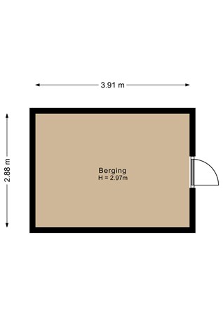 Floorplan - Lekstraat 47, 1316 PA Almere