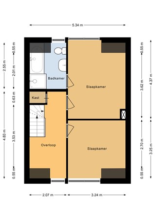 Floorplan - Cromhoutstraat 8, 1601 EA Enkhuizen