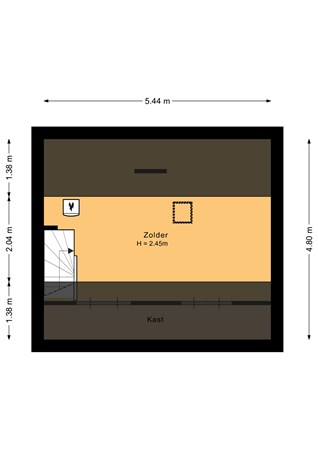 Floorplan - Cromhoutstraat 8, 1601 EA Enkhuizen