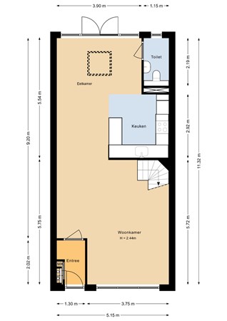 Floorplan - Spaakstraat 16, 1314 RV Almere