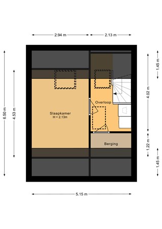 Floorplan - Spaakstraat 16, 1314 RV Almere