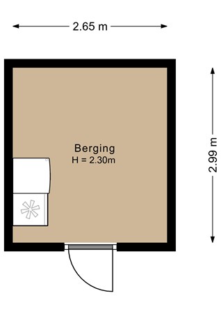 Floorplan - Sonia Gaskellstraat 17, 1326 SK Almere