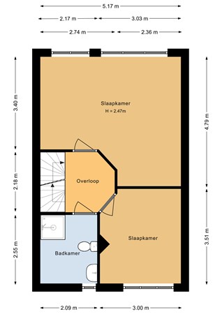 Floorplan - Sonia Gaskellstraat 17, 1326 SK Almere