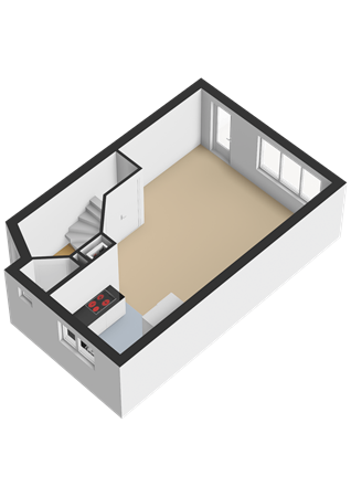 Floorplan - Sonia Gaskellstraat 17, 1326 SK Almere