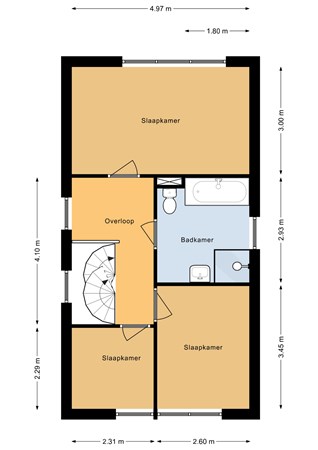 Floorplan - Jamaicastraat 49, 1339 KM Almere