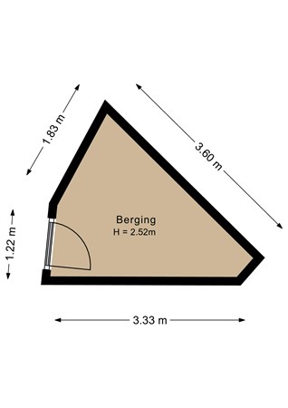 Floorplan - Louis Armstrongweg 60D, 1311 RK Almere