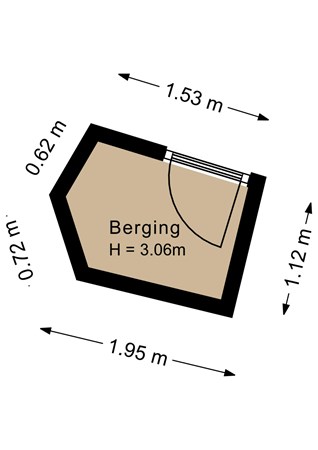 Floorplan - Louis Armstrongweg 60D, 1311 RK Almere