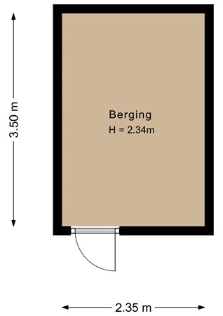 Floorplan - Oldewierde 259, 1353 JG Almere