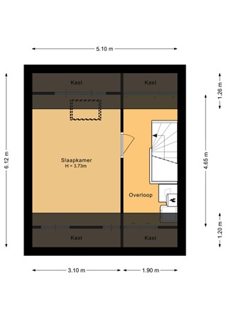Floorplan - Adrienne Solserstraat 64, 1325 NX Almere