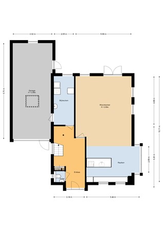 Floorplan - Stuurboord 55, 1602 CC Enkhuizen