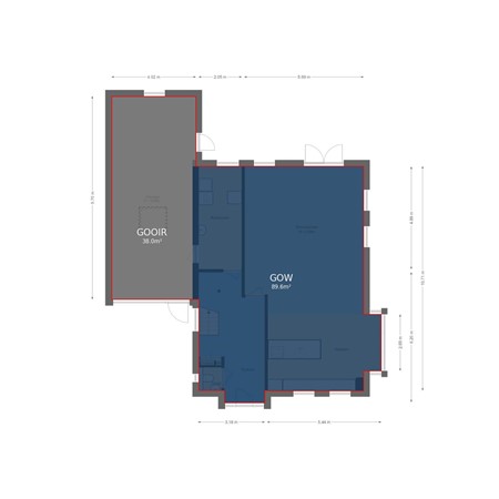 Floorplan - Stuurboord 55, 1602 CC Enkhuizen