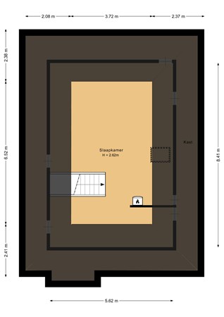 Floorplan - Stuurboord 55, 1602 CC Enkhuizen