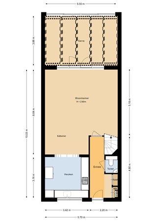 Floorplan - Mickey Mousestraat 37, 1336 ZG Almere