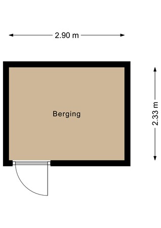 Floorplan - Mickey Mousestraat 37, 1336 ZG Almere