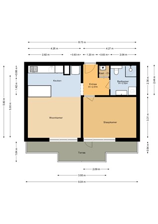 Floorplan - Wamelplein 188, 1106 DT Amsterdam