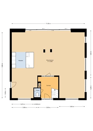 Floorplan - Ernest Shackletonstraat 14, 1363 KD Almere