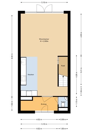 Floorplan - Gustav Hertzstraat 24, 1341 BN Almere