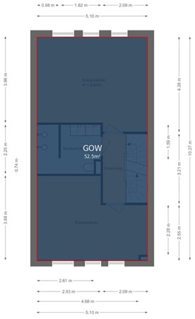 Floorplan - Gustav Hertzstraat 24, 1341 BN Almere