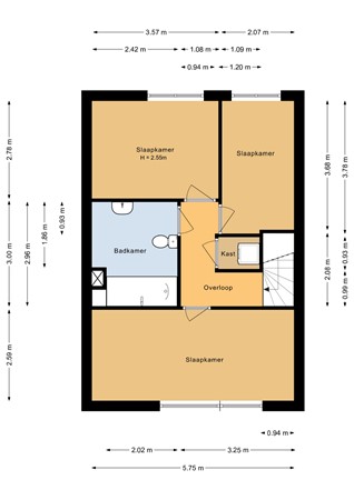 Floorplan - Novemberstraat 13, 1335 EW Almere
