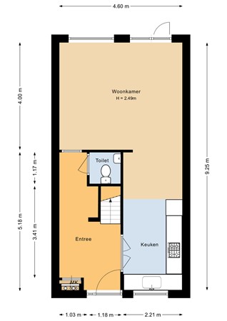 Floorplan - Veldmuisstraat 7, 1338 AK Almere