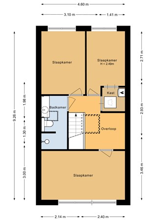Floorplan - Veldmuisstraat 7, 1338 AK Almere