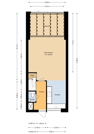 Floorplan - John Fordstraat 13, 1325 TG Almere