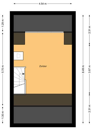 Floorplan - John Fordstraat 13, 1325 TG Almere