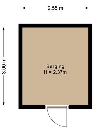 Floorplan - John Fordstraat 13, 1325 TG Almere