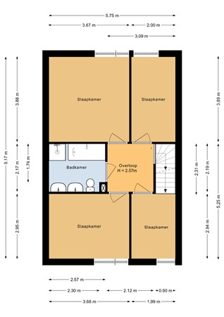 Floorplan - Lastdragerstraat 61, 1335 VB Almere