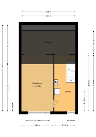 Floorplan - Lastdragerstraat 61, 1335 VB Almere