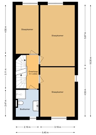 Floorplan - Parnassialaan 152, 8245 HD Lelystad