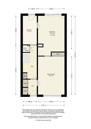 Floorplan - Olstgracht 40, 1324 EC Almere