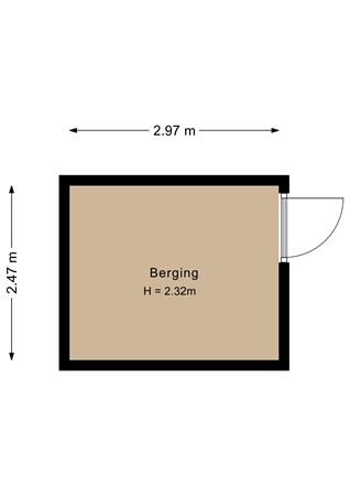 Floorplan - Zadkinestraat 70, 1328 NR Almere