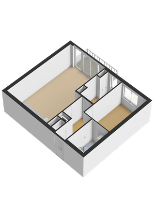 Floorplan - Olivier Van Noortstraat 22E, 1363 LS Almere