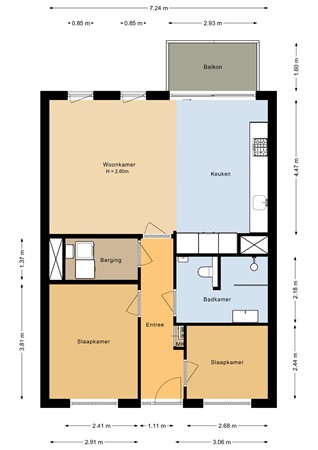 Floorplan - Sumatraweg 77, 1335 JM Almere