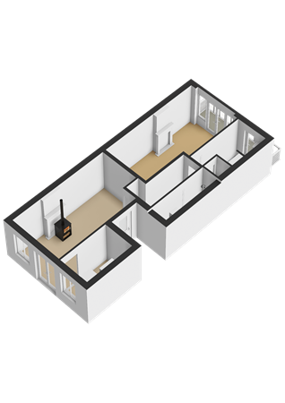 Floorplan - Derde Oosterparkstraat 142-2, 1092 EC Amsterdam