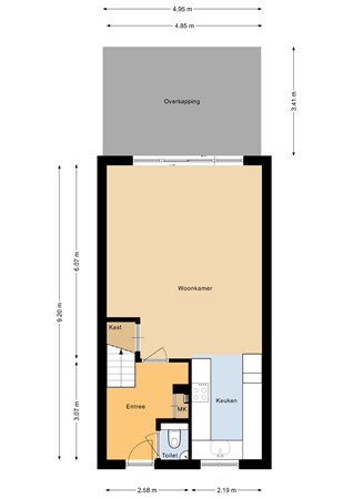 Floorplan - Hendrik Werkmanstraat 150, 1328 DR Almere