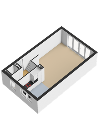 Floorplan - Hark 40, 1611 LP Bovenkarspel