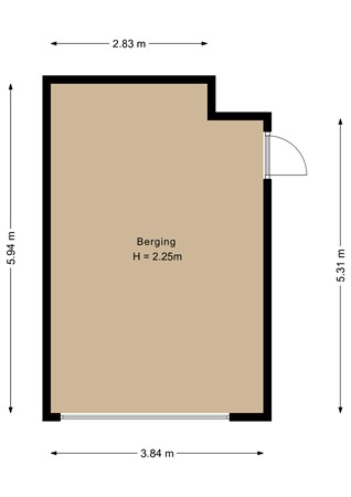 Floorplan - Hark 40, 1611 LP Bovenkarspel