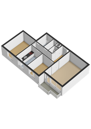 Floorplan - Marktmeesterstraat 93, 1315 GC Almere