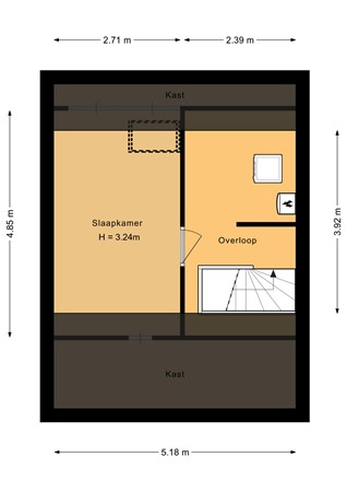 Floorplan - P.J.H. Cuypersstraat 24, 1333 PB Almere